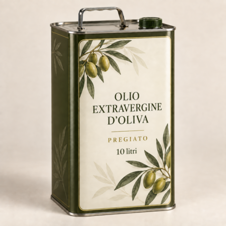 Olio extravergine di Oliva Pregiato lattina 10 litri